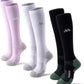Compression Socks for Women and Men,Knee High 15-20mmHg Graduated Circulation(3 Pairs) for Nurses,Pregnant,Travel