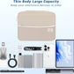 Electronics Organizer, Portable Cable Organizer Bags, Waterproof Electronic Accessories Storage Case for Cables, Cords, Charger, Phone (Three Layer-Beige)