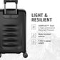Victorinox Spectra 3.0 Frequent Flyer Plus Carry-On - Modern Hardside Carry-On Luggage - Rolling Suitcase with Spinner Wheels - Holds Travel Accessories - 45 Liters, Black