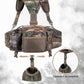 BLISSWILL Hunting Fanny Waist Pack with Harness Pouch，Shoulder-Supported Waist Pack， Hunting Backpack for Bow Rifle（New Leaf Camo）