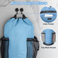BALEINE 120L Laundry Bag Backpack, 900D Oxford Fabric Large Travel Laundry Bags with Shoulder Straps and 2 Mesh Pockets for College Dorm, Apartment, Laundromat (Blue, 120L)