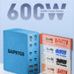 USB Charging Station (600W),12-Port USB C Charger Block with Dual 100W PD USB-C Fast Charging Station Hub for MacBook Pro/Air/All iPad Phone 17/16 15/14/13/Pro Max/Samsung Galaxy Note(Blue) - Roamly