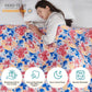 L'AGRATY Weighted Blanket - 60"x80" 20lbs Cooling Breathable Heavy Blanket Microfiber Material with Glass Beads for Adult All-Season Summer Fall Winter Soft Thick Comfort