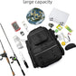 WANOON Fishing Backpack,Tackle Bag,with Tackle Boxes. Large Fishing Bag, Strong Materials
