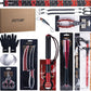 Goture Fishing Tool Kit,Fishing Pliers,Fillet Knife with Sheath,Fish Lip Gripper,Fish Hook Remover,Lanyard,Line Scissors,Sharpener,Stainless Steel Soap,Saltwater Gear Kit,Red/Pink,Gifts for Men/Women