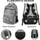 School Backpack for Teen Boys & Girls Students, 15.6 Inch Laptop Backpack with USB Charging Port - College Business Travel Bookbag, Grey