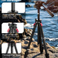 68" Lightweight Camera Tripod Stand, Compact Portable Travel Aluminum Tripod for DSLR/SLR, Compatible with Canon/Nikon/Phone (Supports 8.8 lbs, Weighs 2.46 lbs) Black
