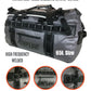 UNPLUG Waterproof Bags for Travel -1680D Heavy Duty Waterproof Duffel Bag for Camping, Motorcycle Dry Bag, Hunting Bag, Bug Out Bag, dry bags for kayaking waterproof boat bag (65L Storm Grey) - Roamly