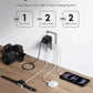 Anker Nano Travel Adapter, 5-Port Power Adapter with 1× 2-Pin AC, 2 USB A, 2 USB C for 20W, Smart Temperature Control, Works in 200+ Countries, Not a Voltage Converter, Travel Essentials (1-Pack)