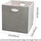 Posprica Storage Cubes, 12×12 Collapsible Storage Basket Bins,Heavy Duty Fabric Containers, 4pcs, Sliver Grey