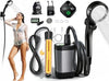 2026 Upgraded Portable Camping Shower with Heater,2000W Camping Water Heater with Shower Head 3 Spray Modes,6000mAh Rechargeable Camping Shower Pump with LED Display,Outdoor Heated Camp Shower for Car