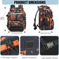 HAMBOLY Fishing Backpack with Rod Holders, 40L Tackle Box Backpack for Fishing Gear, Waterproof Fishing Bag for Men