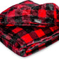 Bare Home Fleece Blanket - Full/Queen - Ultra-Soft Lightweight for Bed, Sofa, and Couch - Luxury Microplush - Cozy Warm Blanket (Full/Queen, Buffalo Plaid - Red/Black)