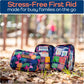 KeepGoing Travel First Aid Kit for Kids – 130 Pc. for Car, Home, Purse, Diaper Bag & Backpack with Latex-Free Bandages - Mini First Aid Kit Travel Size TSA-Approved