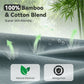 3D Bamboo Cotton Sleep Mask with Bluetooth 5.4 Headphone, Music Wireless Bluetooth Blackout Eye Mask for Side Sleepers, Earphones HD Speaker Microphone for Travel, Gifts for Women Men, Grey