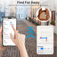 Air Tracker Tags-4 Pack, 5.3 Bluetooth Tracker Work with Apple Find My (iOS Only), 100dB Sound, Smart Tag with Keychain/Lanyard, Item Finder for Luggage/Key/Suitcase, Replaceable Battery, Black.