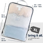 Large Packing Cube Set with See Through Mesh- Compression Packing Cubes Travel Organizers by TRIPPED Travel Gear (White)