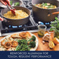 Rachael Ray Cucina Dishwasher Safe Hard Anodized Nonstick Cookware Pots and Pans Set, 12 Piece, Gray with Orange Handles