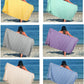 HILLFAIR Cotton Turkish Beach Towels- Lightweight Sand Free Peshtemal Hammam Towels for Bath Swim Yoga Spa- XXL Oversized Beach Towel (39 x 72 inch - 6 Pack Multicolor)