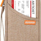 defway Passport Holder Travel Wallet - Family Passport Holder of 4, RFID Blocking Passport Wallet for Men Women, Travel Essentials for Flying (khaki)