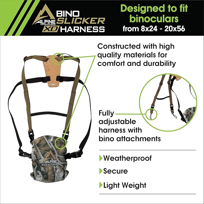 Slicker Range Finder Cover and Bino Harness - Ultralight, Weatherproof Without The Bulk