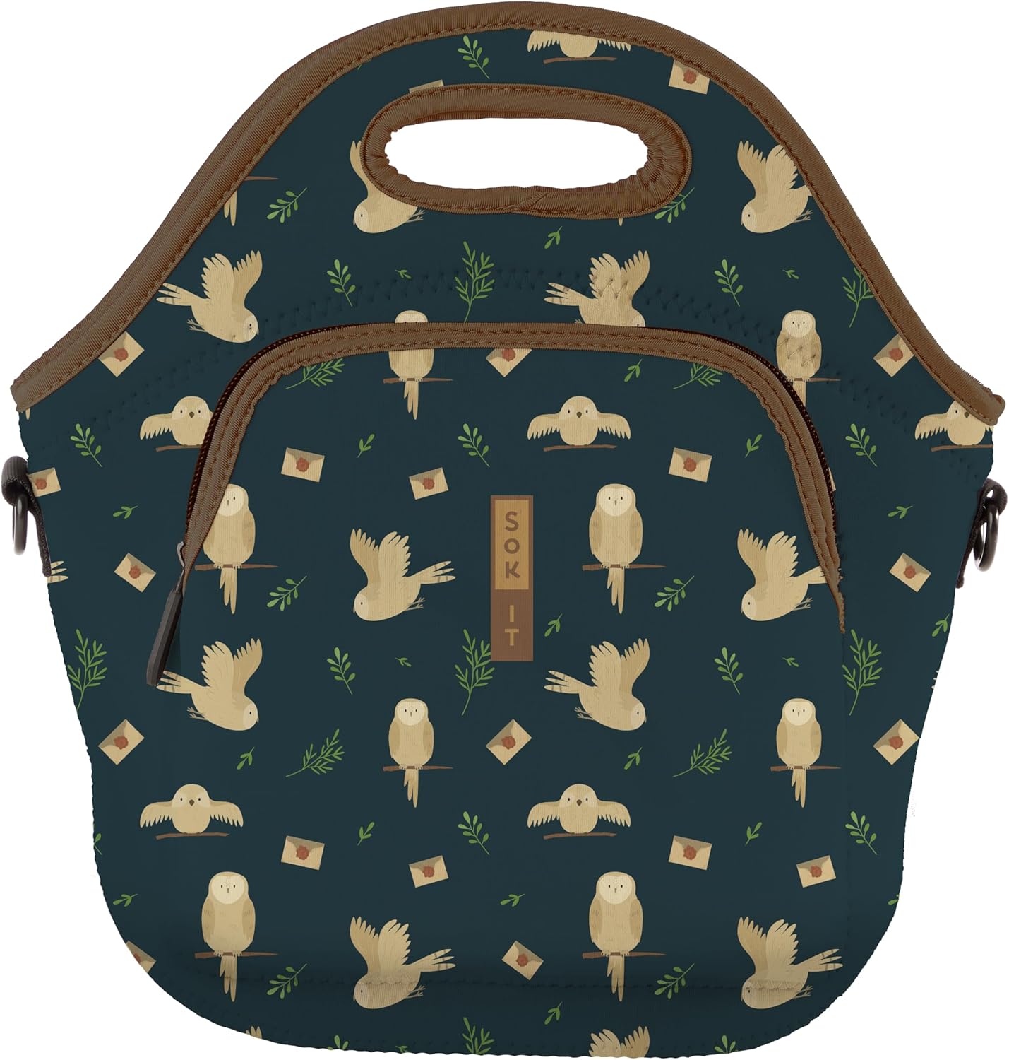 Sok It LunchTote Zippered Bag Insulated Neoprene Caddy (Acceptance Letter, X-Large 6.5 Quart Lunch Tote)