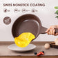 SENSARTE Nonstick Frying Pan Skillet, Non Stick Omelette Pan, Healthy Stone Cookware Chef's Pan PFOA Free, Toffee Brown (9.5 Inch)