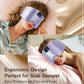 LC-dolida Luxurious Silk Soft Sleep Mask, Sleep Headphones with Bluetooth 5.4 for Side Sleeper, Total Blackout Eye Sleeping Mask for Women and Men, Ideal Gift for Restful Sleep, Travel(Light Purple)