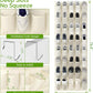 Unjumbly Over the Door Shoe Organizer with 40 Large Breathable Mesh Pockets, Space Saving Shoe Holder, Hanging Shoe Rack for Entryway Bedroom Closet Storage (Beige, 40 Pockets)