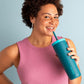 LifeStraw Go Series Tumbler – Double Wall Insulated Stainless Steel Water Filter, Cactus Green, Designed for Everyday Use, Removes Bacteria, Parasites, Microplastics, and Improves Taste