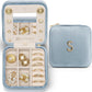 Vlando Travel Jewelry Organizer for Women - Necklace, Earring & Ring Organizer - Blue