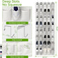 Unjumbly Over the Door Shoe Organizer with 40 Large Breathable Mesh Pockets, Space Saving Shoe Holder, Hanging Shoe Rack for Entryway Bedroom Closet Storage (White, 40 Pockets)