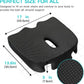 Benazcap Standard Memory Seat Cushion for Office Chair Pressure Relief Sciatica & Tailbone Pain Relief Firm Coccyx Pad for Long Sitting, Office Chair, Gaming Chair and Car Seat-Black, Standard Size