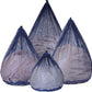 4Pcs Mesh Laundry Bags Washing Machine Mesh Wash Bags for Clothes,Underwear,Lingerie, Bed Linen with Drawstring Closure Sturdy(4 Size, Blue)