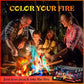 MEKER Fire Color Changing Packets - Fire Pit, Campfires, Outdoor Fireplaces, Bonfire - Magic Colorful Changing Fire - Perfect Fire Camping Accessories for Kids & Adults (12 Pack)