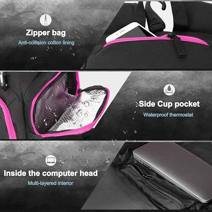 LARIPOP Basketball Backpack Bag with Ball Compartment Ventilated Shoe Compartment for Men Youth Soccer Volleyball Training