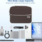 Electronics Organizer,Travel Cord Organizer Pouch, Portable Cable Organizer Bags, Waterproof Electronic Accessories Storage Case for Cables, Cords, Charger, Phone (Double Layer-Brown)