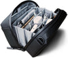 Alex T1 large storage electronics organizer travel case pouch, YKK water-resistant, travel Accessories sling bag EDC makeup bag, backpack organizer for cable cord charger ipad, Black