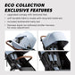 Baby Jogger City Mini GT2 Single Stroller Eco-Friendly Series Slate Fog Four-Way Use with Infant Car Seat Adapters Included