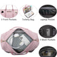 Women Weekender Travel Duffle Bag: Travel Duffel Overnight Bags with Shoe Compartment Large Carry on Tote Bag with Toiletry Bag Weekend Traveling Yoga Gym Hospital for Women with Wet Pocket Pink