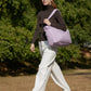 BAGSMART Tote Bag for Women, Lightweight Puffy Tote Bag with Compartments Shoulder Bag Handbag for Travel, Work, Gym,