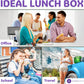 Everusely - Bento Box - Lavender, 27oz / 0.8 L - Stainless Steel Lunch Box with Leakproof Condiment Container - 3 Compartment Snack Organizer for On the Go Meals - Freezer & Dishwasher Safe