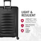 Victorinox Spectra 3.0 Expandable Large Case - Modern Hardside Luggage - Rolling Suitcase with Spinner Wheels - Holds Travel Accessories - 103 Liters, Black