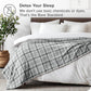 Bare Home Textured Fleece Blanket - Twin/Twin Extra Long - Ultra-Soft Lightweight for Bed, Sofa, and Couch - Luxury Microplush - Cozy Warm Blanket (Twin/Twin XL, Tartan Plaid)