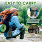 Collapsible Travel Water Bottle18oz, Reuseable Silicone Foldable Water Bottles for Gym Camping Hiking, Portable Leak Proof Sports Water Bottle with rugby Carabiner (Green)