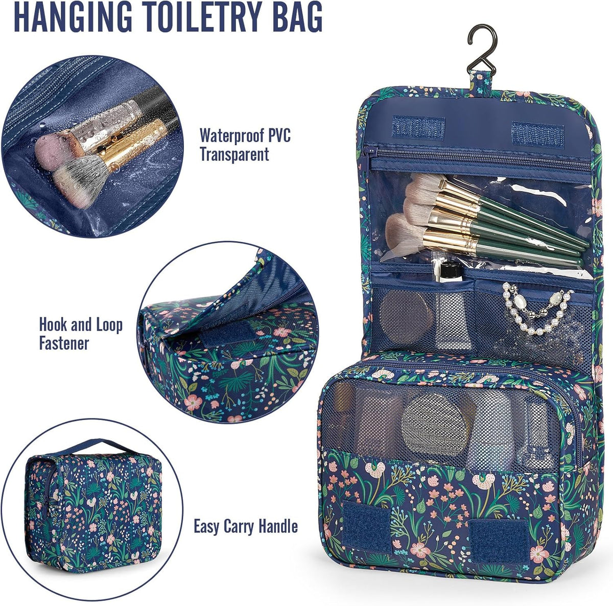 Veken 10 Set Packing Cubes for Travel Essential, Suitcase Organizer Bags in 4 Sizes, Carry-On Luggage Accessories with Large Laundry & Hanging Toiletry Bag, Must-Have for Airplane, Road Trip & Camping - Roamly