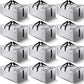 12 Pack Large Strong Moving Bags with Zippers & Carrying Handles - Water-Resistant - Heavy Duty Storage Tote for Space Saving Moving Storage, Fold Flat, Alternative to Moving Box (Silver)