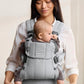 BabyBjörn Baby Carrier Harmony, Light Gray, Woven Mélange, 3-in-1 Ergonomic Baby Carrier, Newborn, Facing-in, Outward-Facing, and Back Carrying Positions Supported (7-40 lbs), Newborn to Toddler
