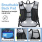 Lightweight Hydration Backpack, Running Backpack with 2L Water Bladder, Hydro Water Daypack for Cycling Hiking Rave for Men Women