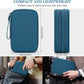 FYY Electronic Organizer, Large Travel Cable Organizer Bag Pouch Electronic Accessories Carry Case Portable Waterproof Double Layers All-in-One Storage Bag for Cable, Cord, Charger, Phone, Dark Green